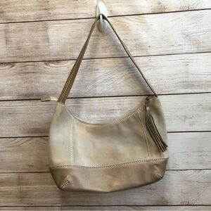 THE SAK PINK LABEL SUEDE BAG IN TAN